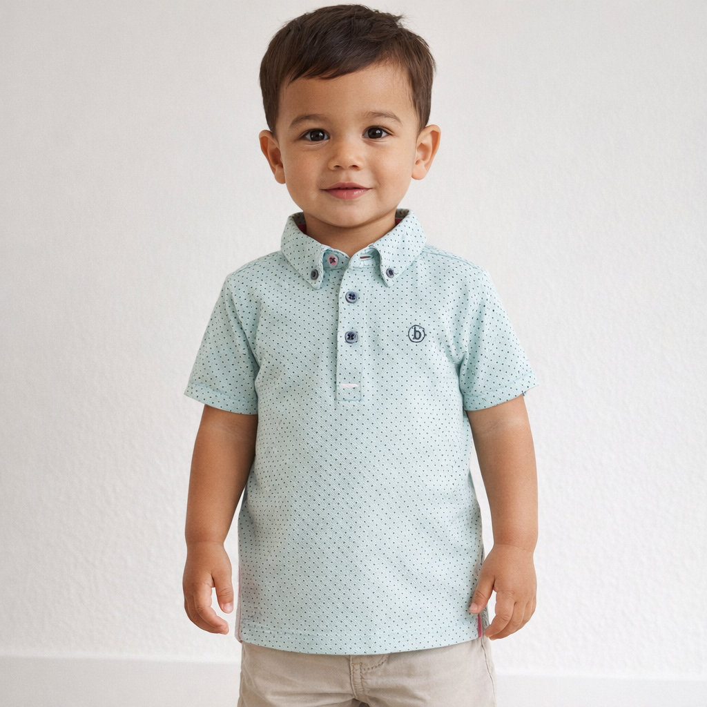 AI image for Patterned Polo Tee