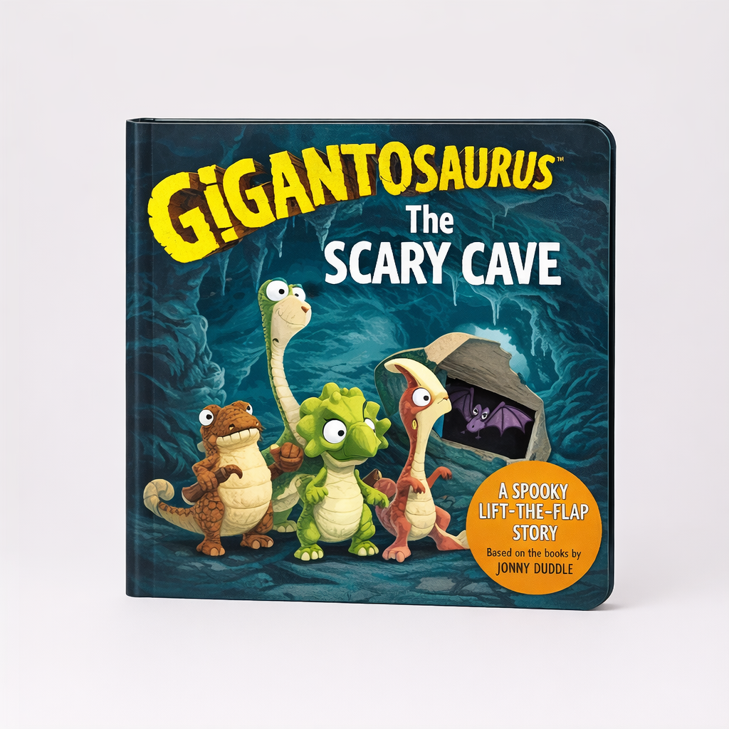 AI image for Gigantosaurus The Scary Cave - Lift the Flap Board Book