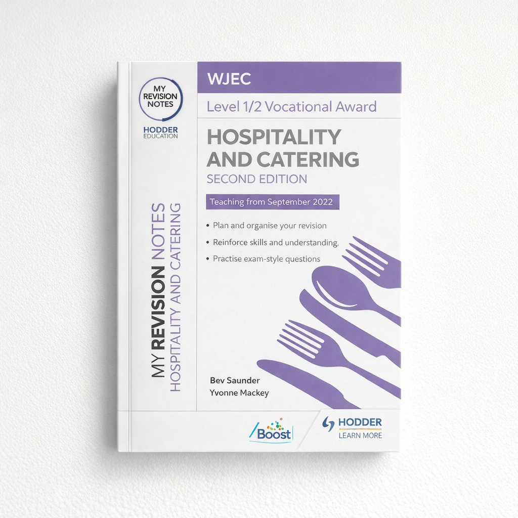 AI image for Hospitality and Catering Level 1/2 Vocational Award - My Revision Notes