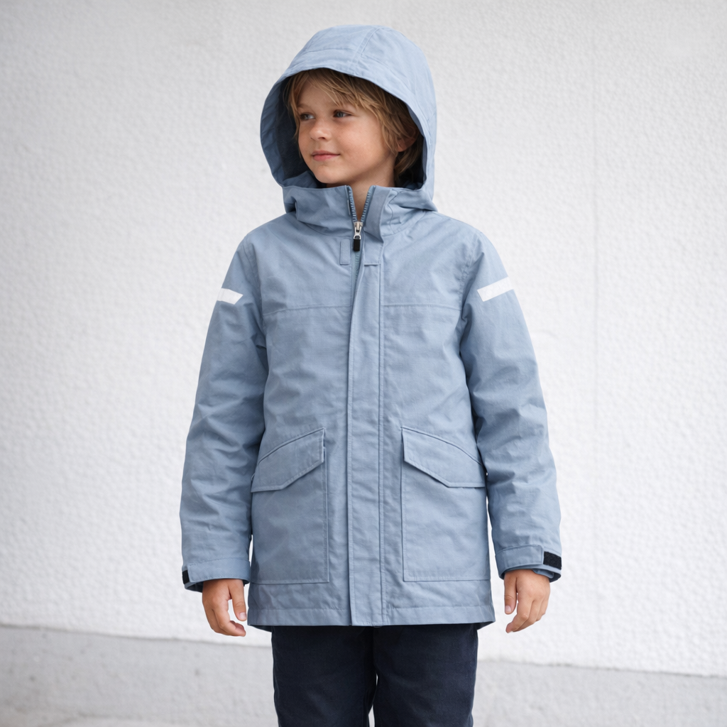 AI image for Blue Water Resistant/Windproof Jacket