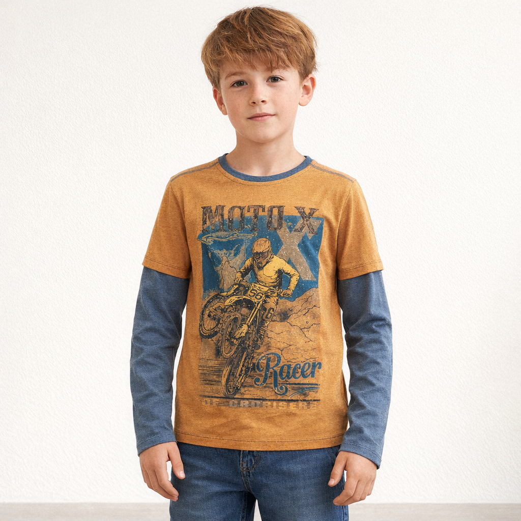 AI image for Moto X Racer Long Sleeved Top