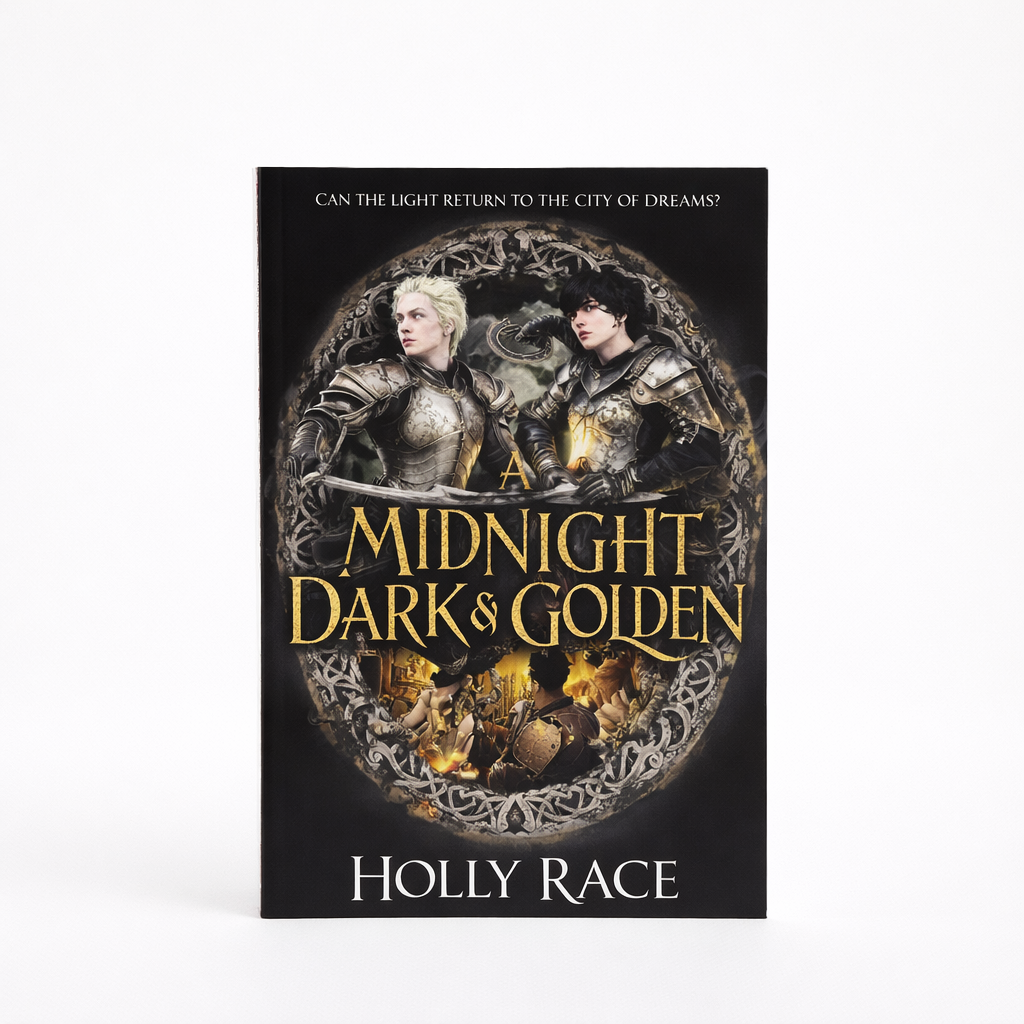 AI image for Midnight Dark & Golden - Paper Back