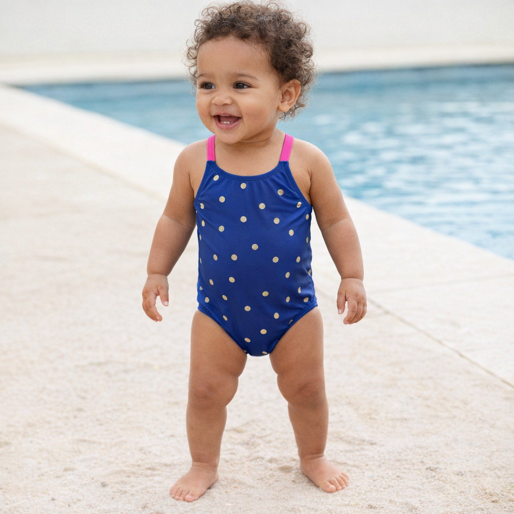 AI image for Cross Back Printed Swimsuit