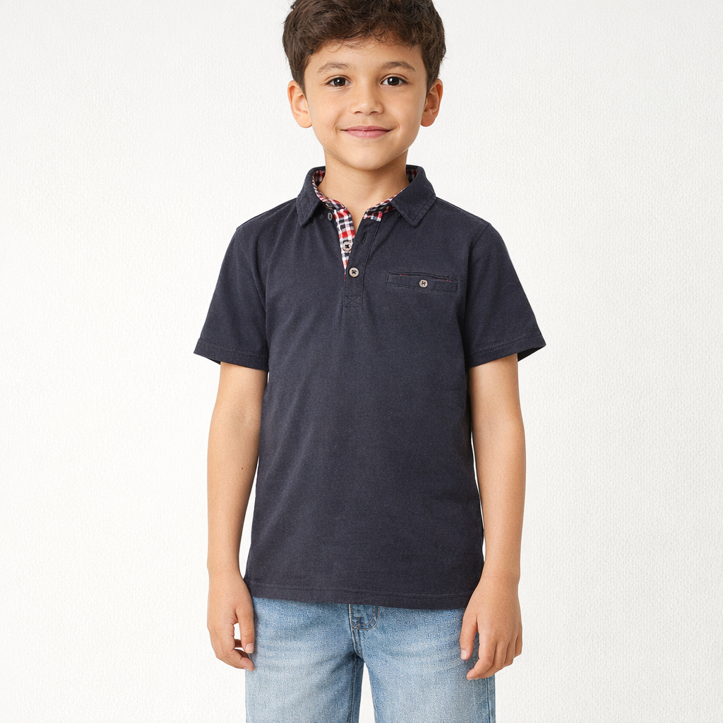 AI image for Navy Polo Tee