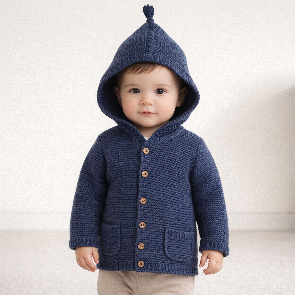 AI image for Tassel Hooded Cardi