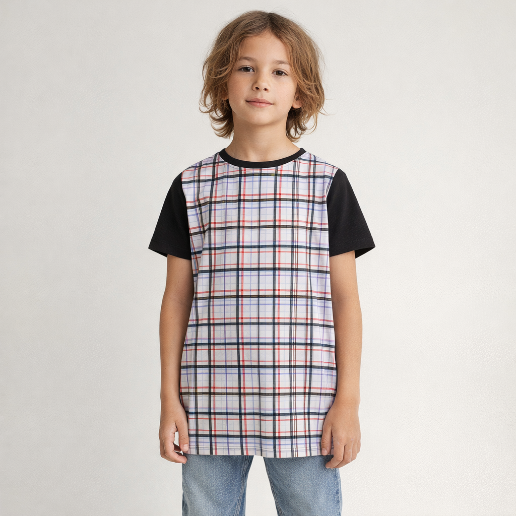 AI image for Check Tunic Top
