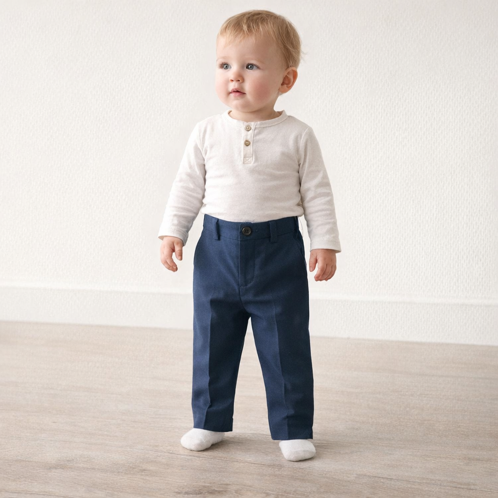 AI image for Smart Navy Trousers