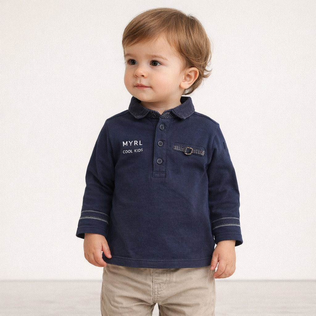 AI image for Navy Union Jack Rugby Top