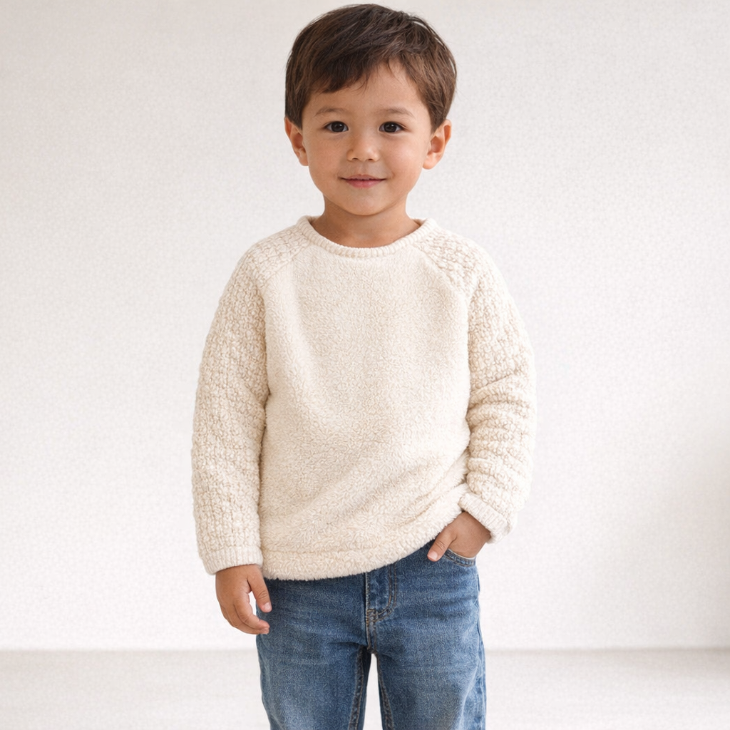 AI image for Cream Fluffy Jumper