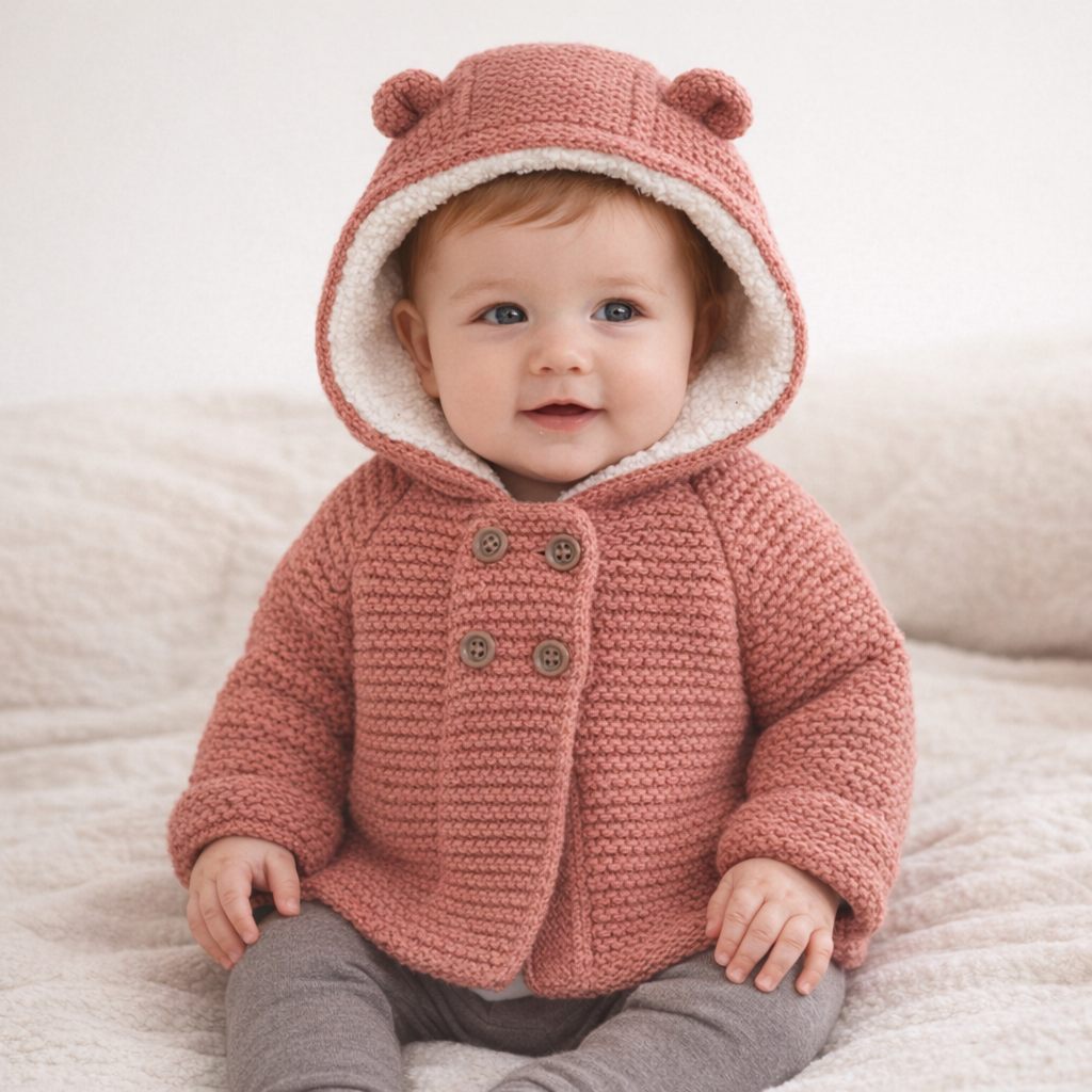 AI image for Fluffy Fleece Lined Cardi