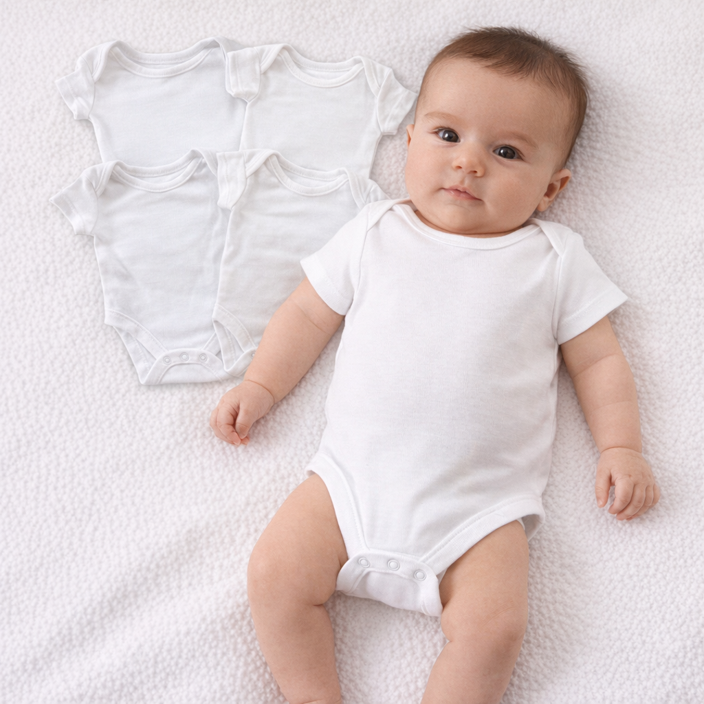 AI image for 4x White Vests