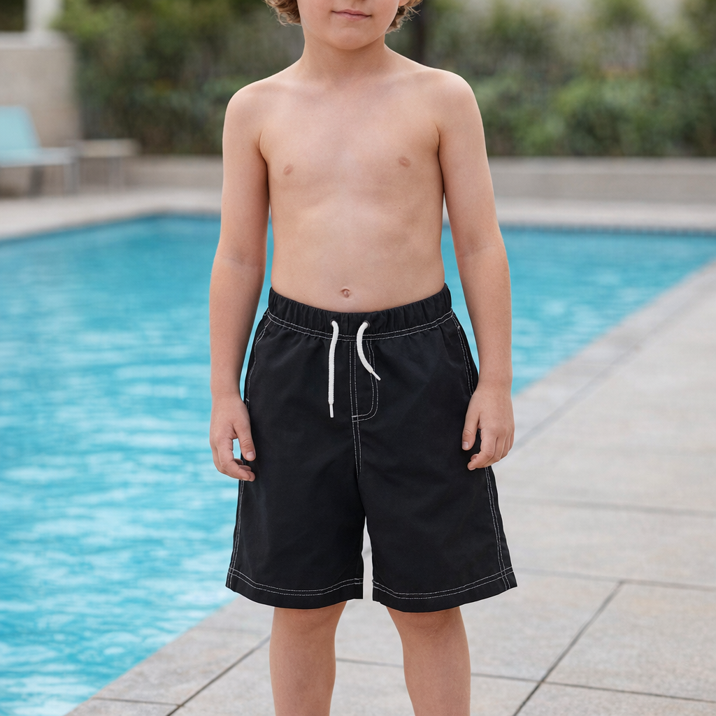 AI image for Black Swim Shorts