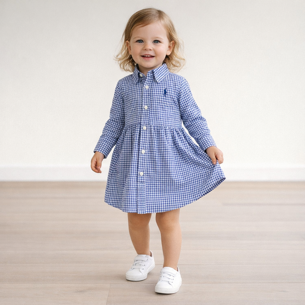 AI image for Check Shirt Dress