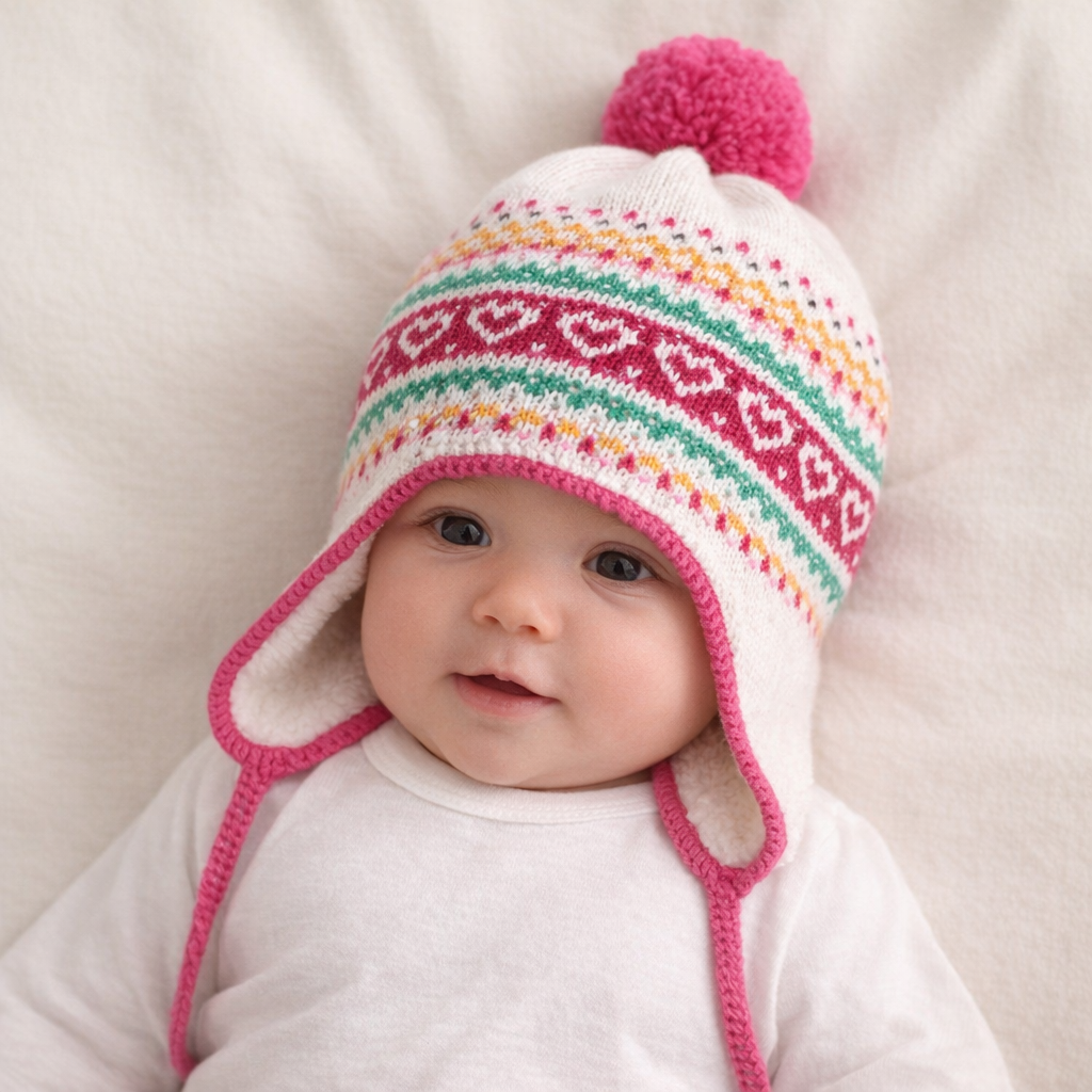 AI image for Fairisle Fleece Lined Hat