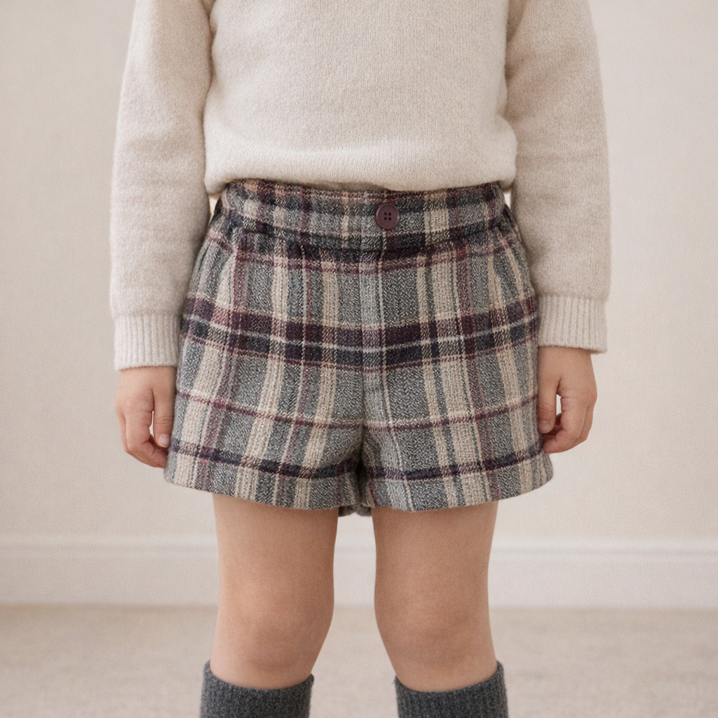 AI image for Tartan Winter Shorts