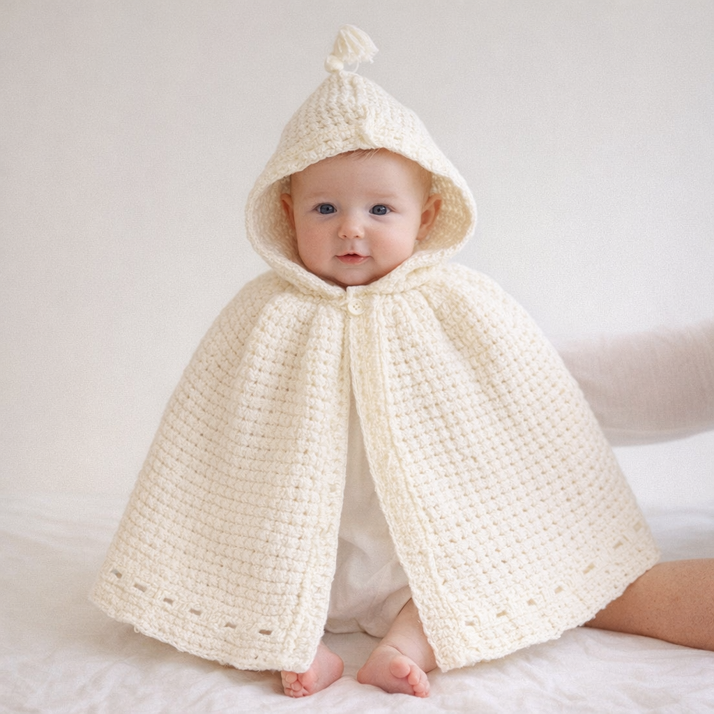 AI image for Cream Hooded Cape