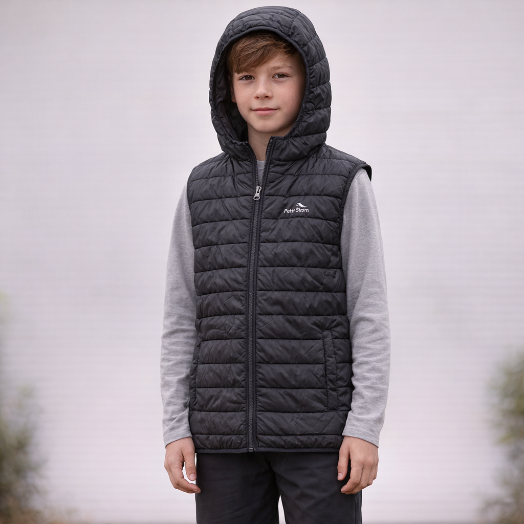 AI image for Black Hooded Gilet