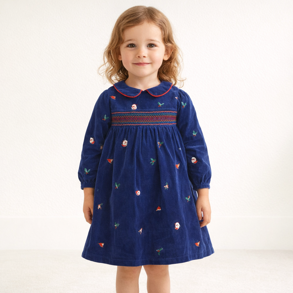 AI image for Cord Collared Christmas Dress