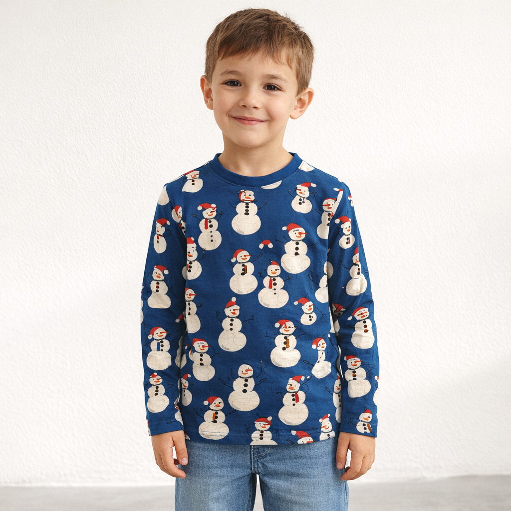 AI image for Snowman Long Sleeved Top