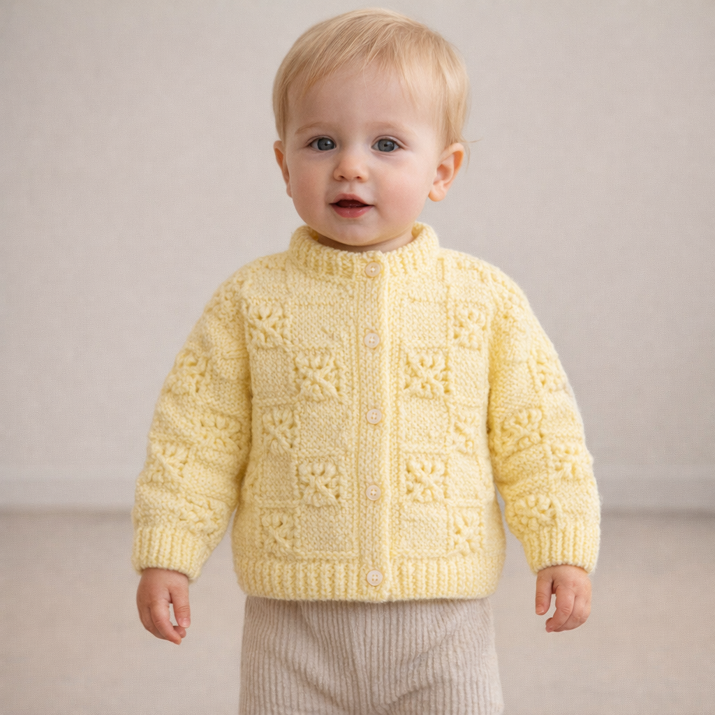 AI image for Lemon Handknit Cardi