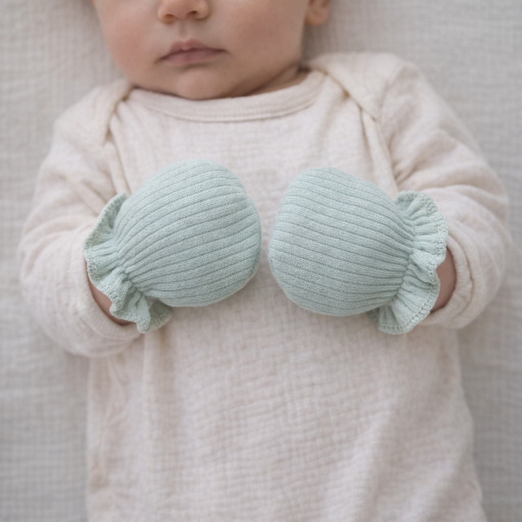 AI image for Ribbed Mittens