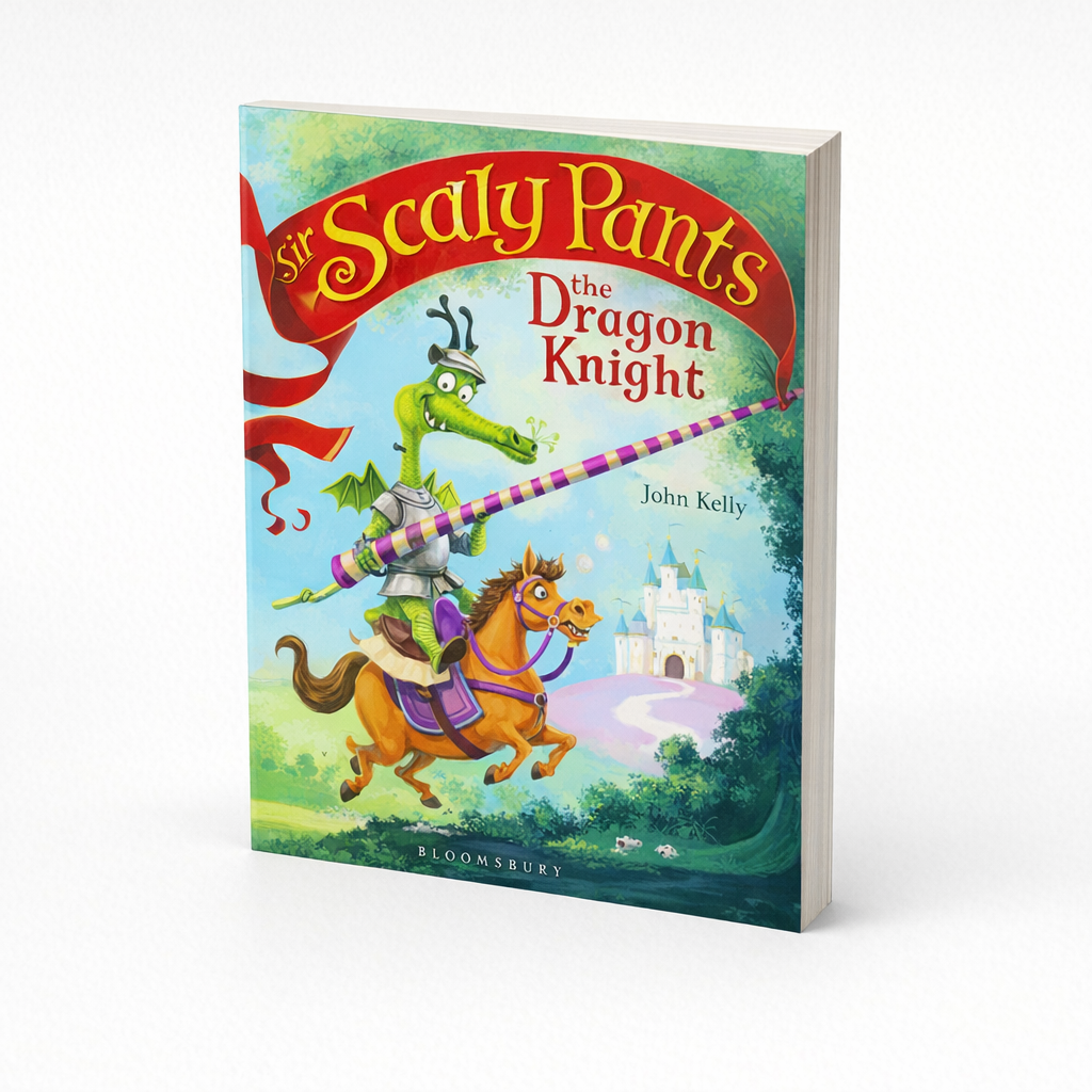 AI image for Sir Scaly Pants the Dragon Knight - Paper Back