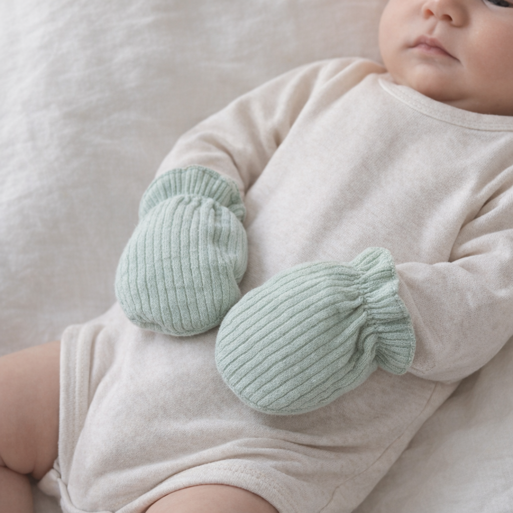 AI image for Ribbed Mittens