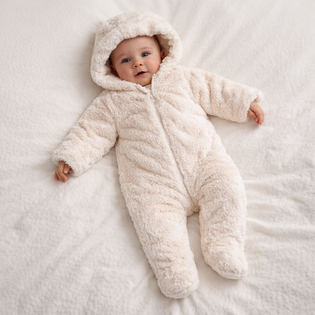 AI image for Bear Fluffy Pramsuit