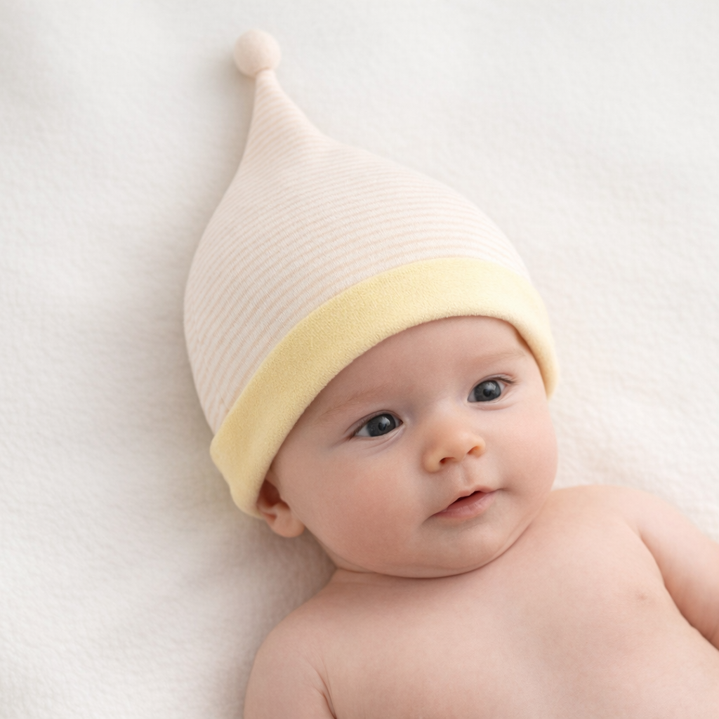 AI image for Pom Pom Cotton Hat