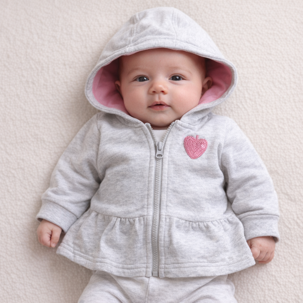 AI image for Strawberry Hooded Zip Up