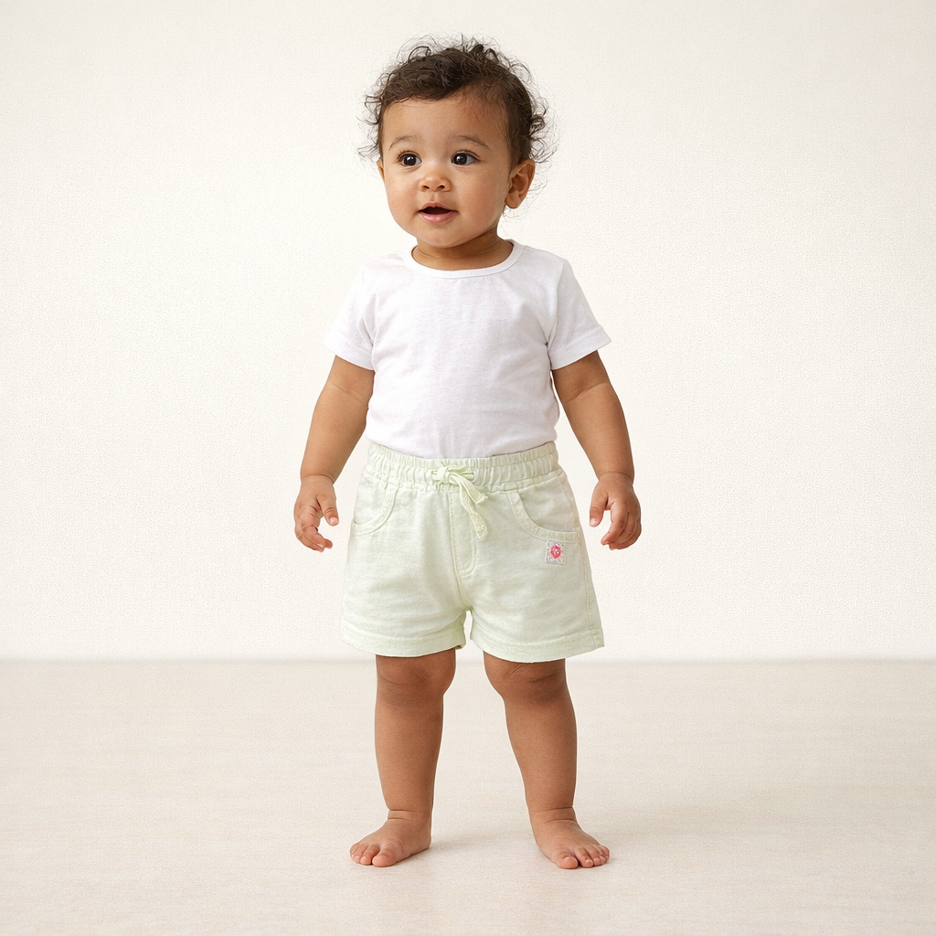 AI image for Pale Green Shorts