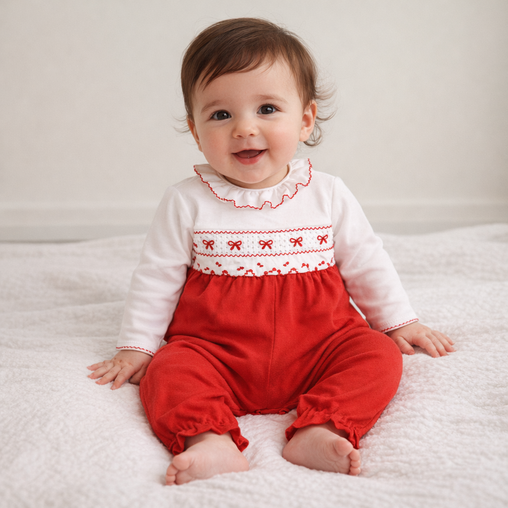 AI image for Bow Smock Romper