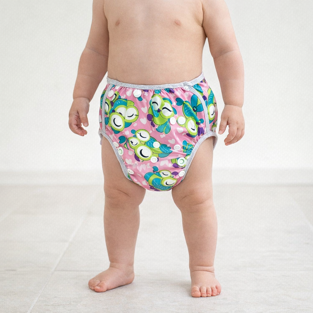 AI image for Swim Nappy Pink Owls