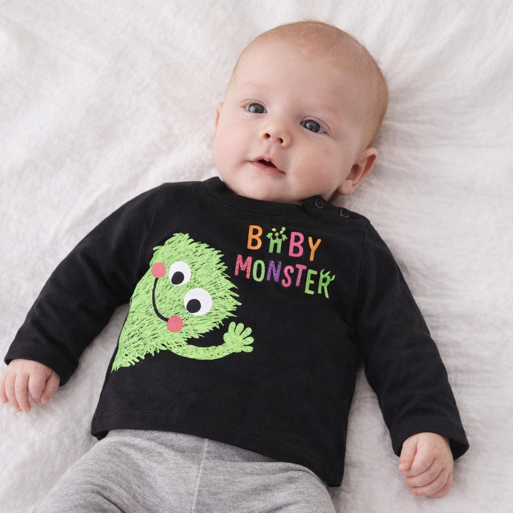 AI image for Baby Monster Long Sleeved Top