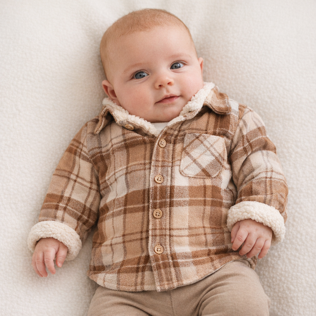 AI image for Fleece Lined Check Shirt