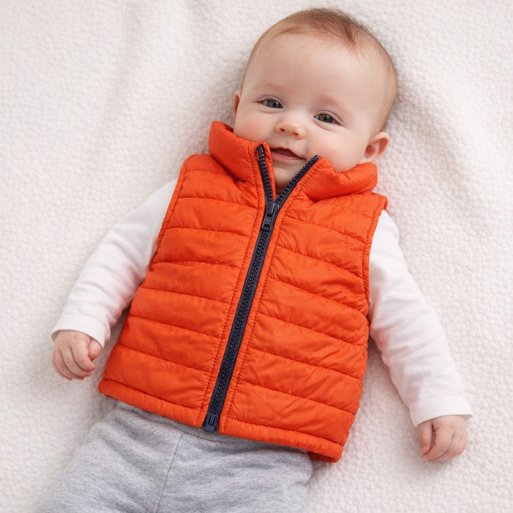AI image for Orange Bodywarmer