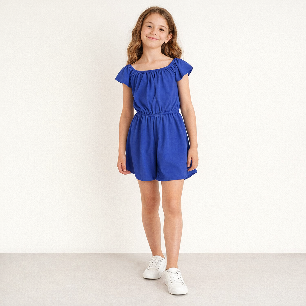 AI image for Electric Blue Floaty Playsuit