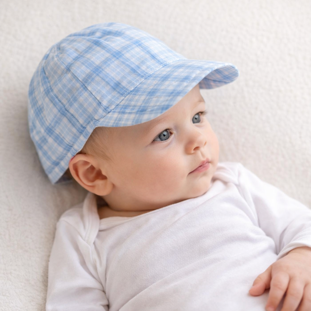 AI image for Blue Check Soft Cap
