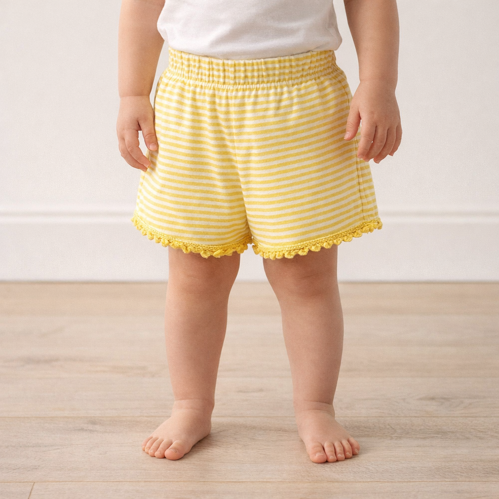 AI image for Yellow Stripe Shorts