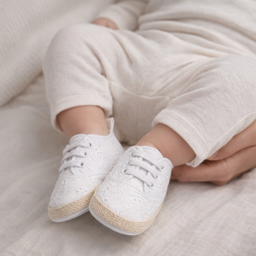 AI image for White Pram Shoes