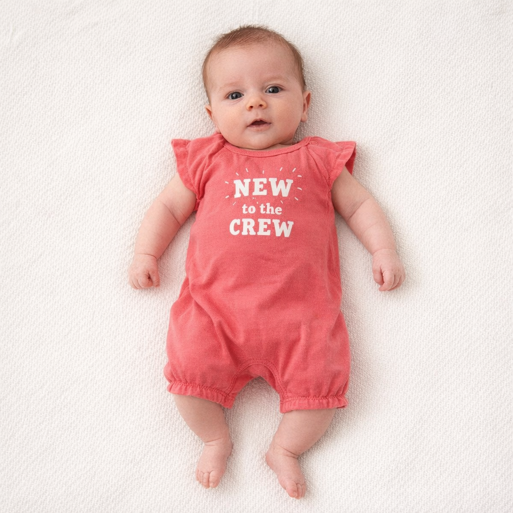 AI image for New to the Crew Romper