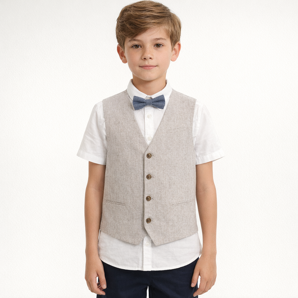AI image for Smart Waistcoat and Shirt Set