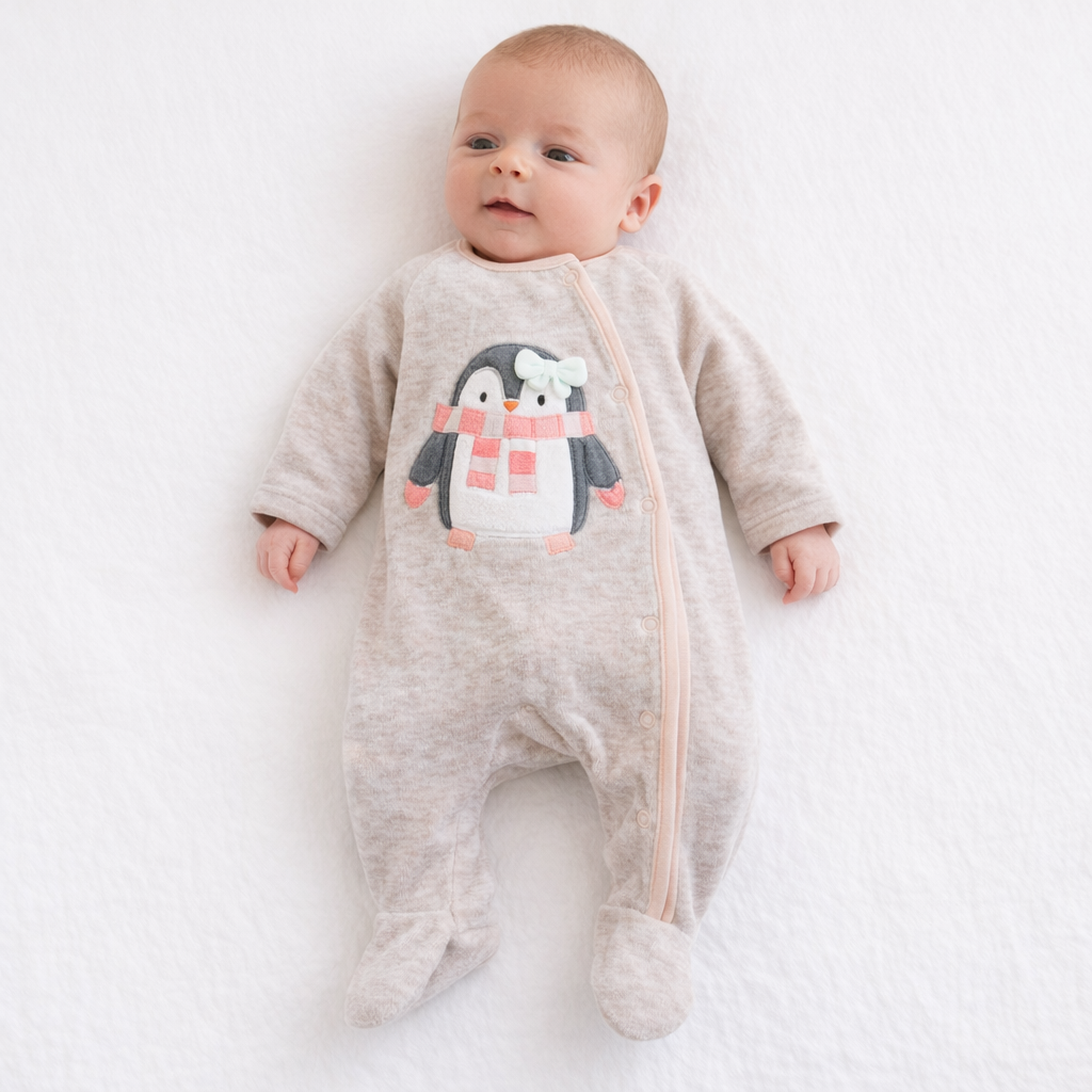 AI image for Velour Penguin Grow - Newborn
