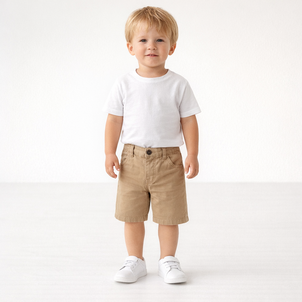 AI image for Tan Chino Shorts