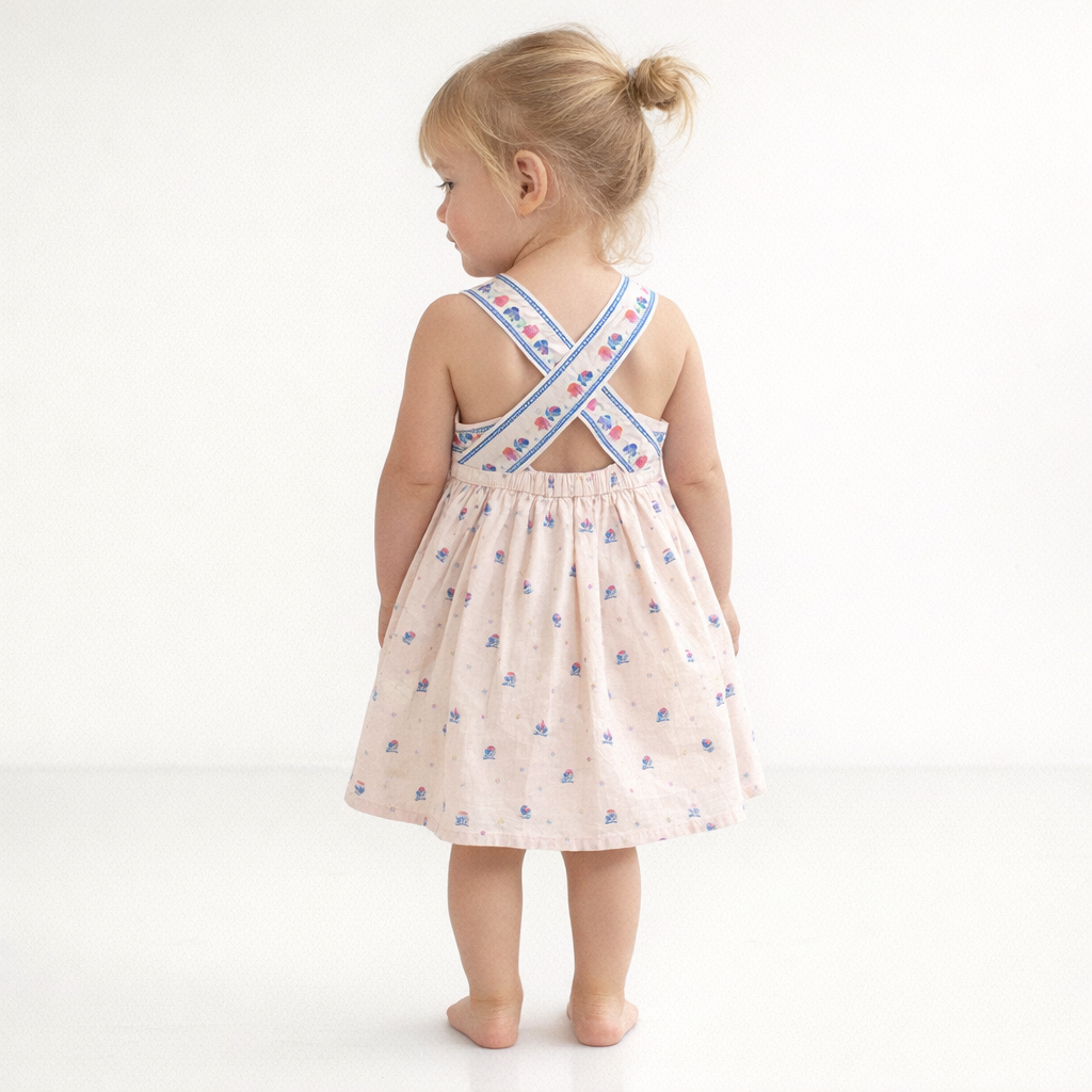 AI image for Light Pink Cross Back Dress