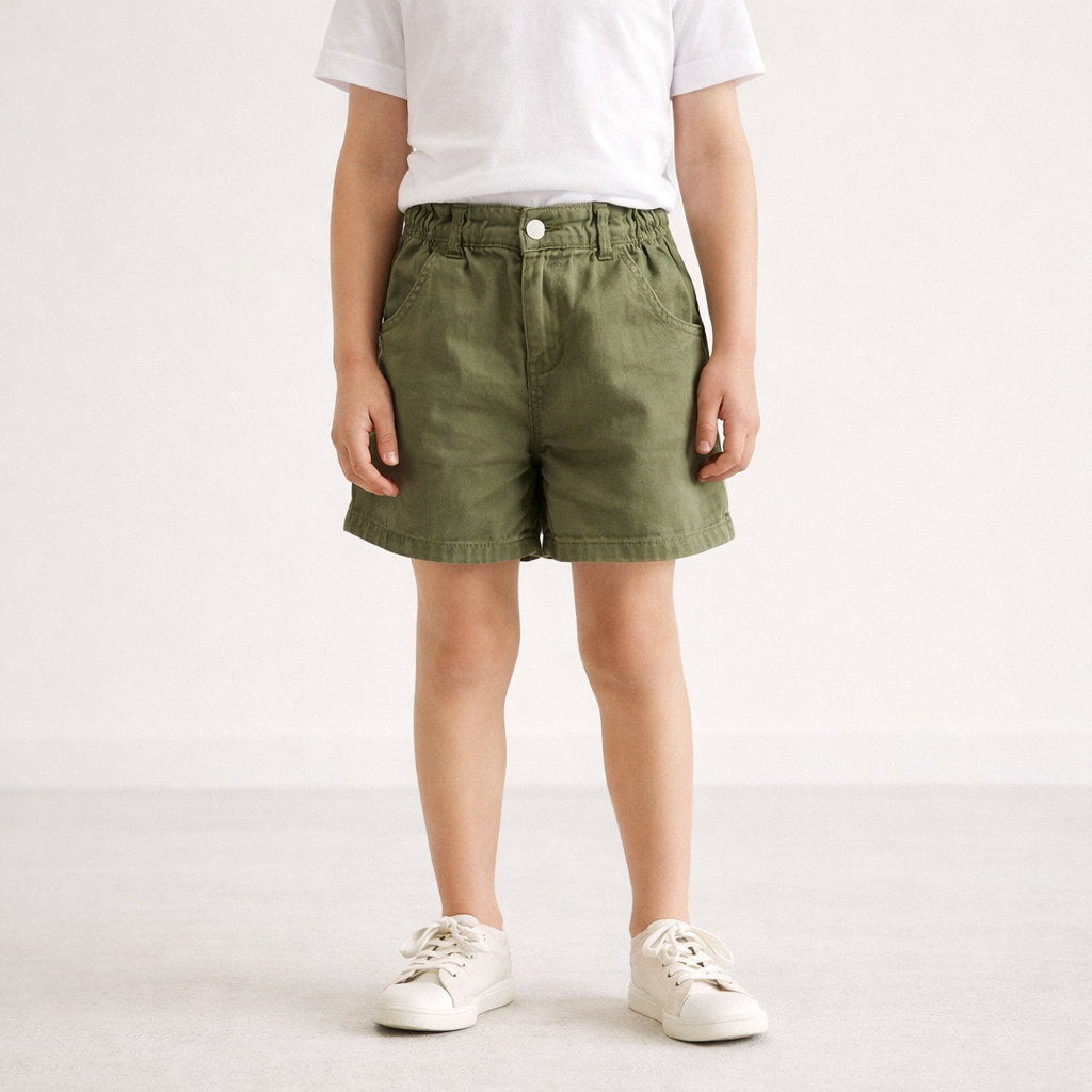 AI image for Khaki Cotton Shorts