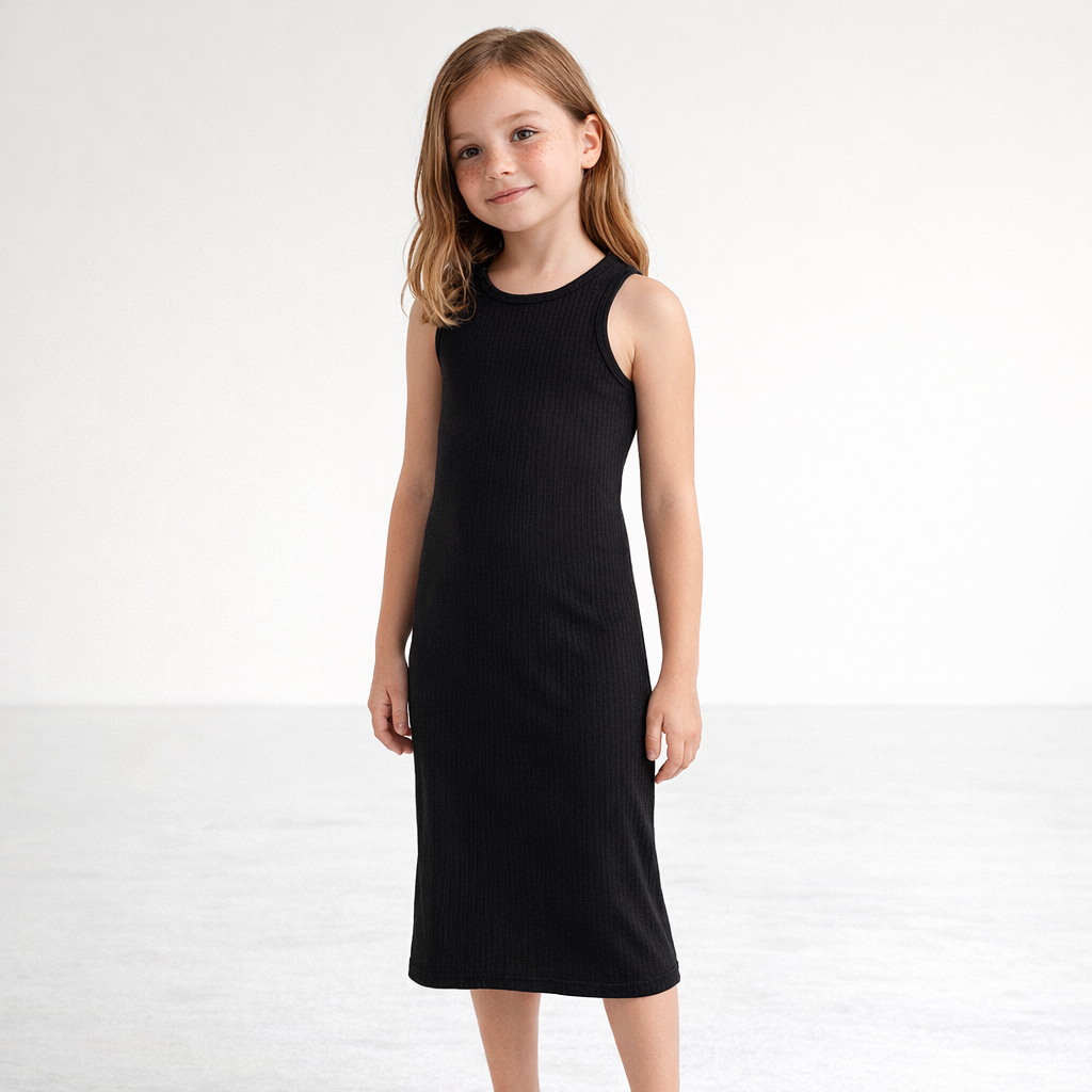 AI image for Ribbed Racer Back Midi Dress