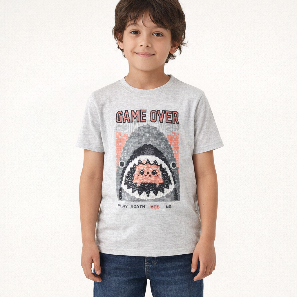 AI image for Game Over Sequin Change Tee