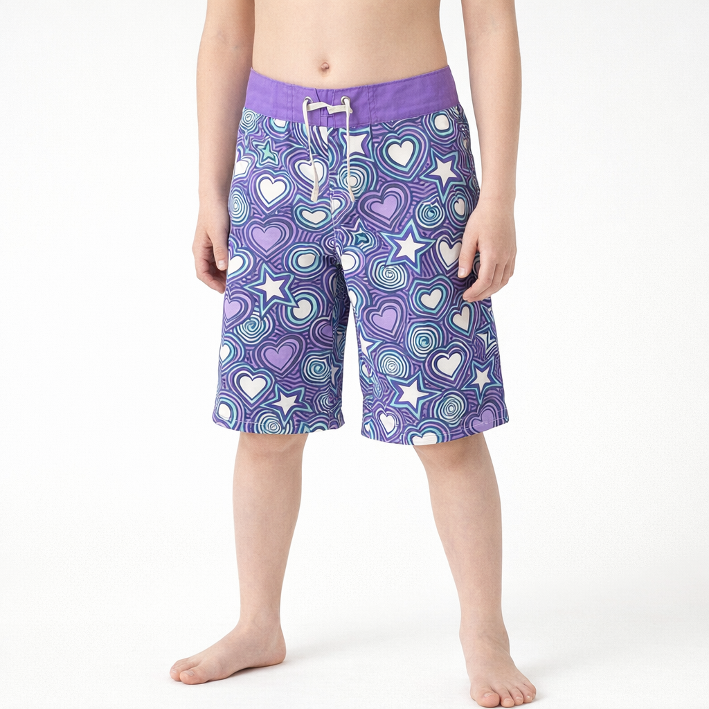 AI image for Purple Patterned Board Shorts