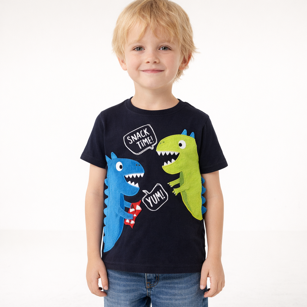 AI image for Dino Applique Tee